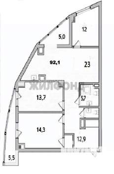 3-к квартира, вторичка, 87м2, 5/24 этаж