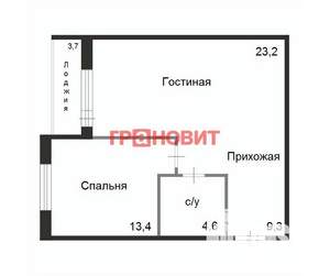 2-к квартира, вторичка, 51м2, 12/25 этаж
