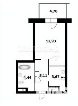 Студия квартира, вторичка, 31м2, 4/11 этаж