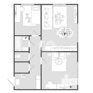 2-к квартира, вторичка, 56м2, 3/18 этаж