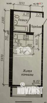 Студия квартира, вторичка, 31м2, 1/17 этаж