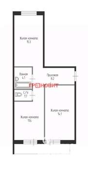3-к квартира, вторичка, 59м2, 19/25 этаж