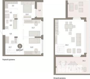 3-к квартира, вторичка, 138м2, 7/7 этаж