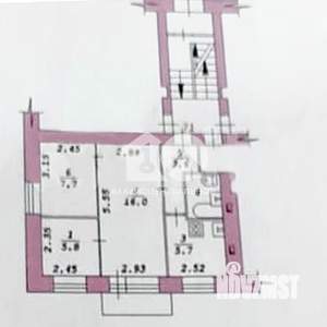 3-к квартира, вторичка, 45м2, 2/5 этаж
