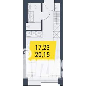 Студия квартира, вторичка, 20м2, 20/29 этаж