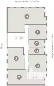 2-к квартира, вторичка, 86м2, 4/15 этаж