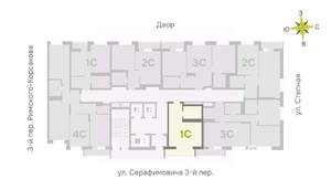 Студия квартира, строящийся дом, 29м2, 13/25 этаж