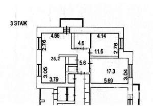 2-к квартира, вторичка, 66м2, 3/16 этаж