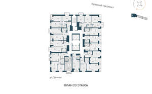 Студия квартира, вторичка, 28м2, 20/30 этаж