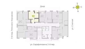 Студия квартира, строящийся дом, 29м2, 13/25 этаж
