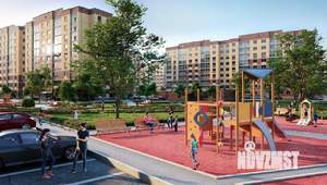 2-к квартира, строящийся дом, 51м2, 6/9 этаж