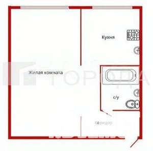 1-к квартира, вторичка, 30м2, 2/5 этаж