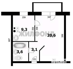 1-к квартира, вторичка, 33м2, 3/4 этаж