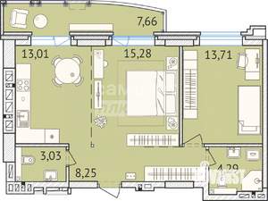 3-к квартира, сданный дом, 66м2, 22/23 этаж