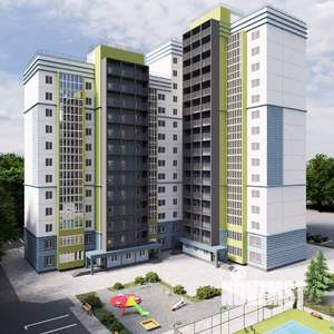 1-к квартира, строящийся дом, 44м2, 9/15 этаж