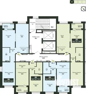 2-к квартира, вторичка, 42м2, 11/14 этаж