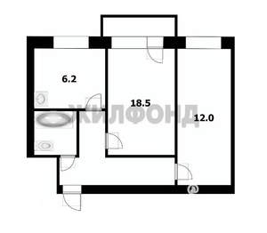 2-к квартира, вторичка, 41м2, 4/5 этаж