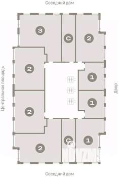 3-к квартира, вторичка, 87м2, 19/23 этаж