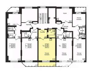 Студия квартира, строящийся дом, 37м2, 2/10 этаж