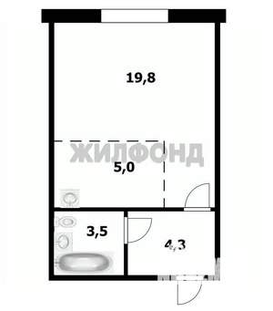 1-к квартира, вторичка, 33м2, 1/10 этаж