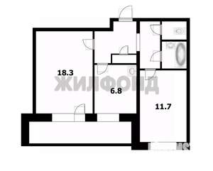 2-к квартира, вторичка, 49м2, 1/10 этаж