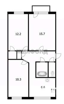 3-к квартира, вторичка, 58м2, 5/5 этаж