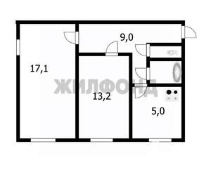 2-к квартира, вторичка, 48м2, 2/5 этаж