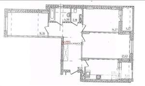 3-к квартира, вторичка, 90м2, 11/19 этаж