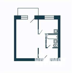 1-к квартира, вторичка, 32м2, 5/5 этаж