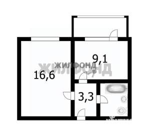 1-к квартира, вторичка, 33м2, 4/10 этаж