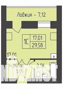 Студия квартира, вторичка, 30м2, 10/12 этаж