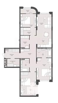3-к квартира, вторичка, 114м2, 6/8 этаж