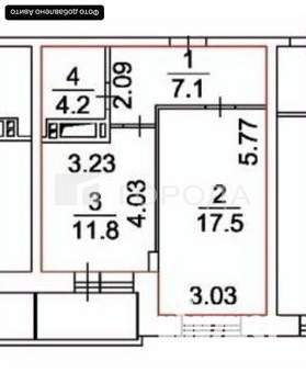 1-к квартира, вторичка, 42м2, 11/20 этаж