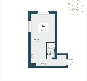 Студия квартира, вторичка, 31м2, 18/25 этаж