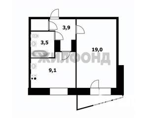 1-к квартира, вторичка, 37м2, 3/9 этаж