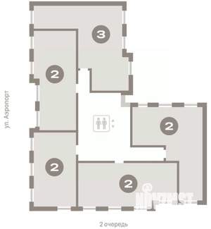 2-к квартира, вторичка, 77м2, 9/9 этаж