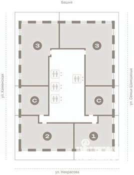 Студия квартира, вторичка, 46м2, 29/30 этаж