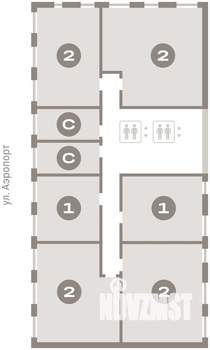 2-к квартира, вторичка, 73м2, 2/15 этаж
