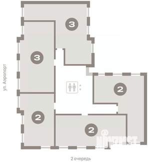 2-к квартира, вторичка, 79м2, 8/9 этаж