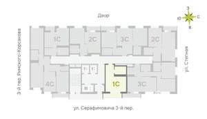 Студия квартира, строящийся дом, 29м2, 15/25 этаж