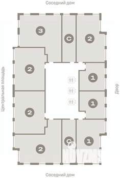 2-к квартира, вторичка, 80м2, 11/23 этаж