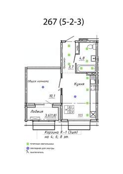 Студия квартира, вторичка, 34м2, 2/15 этаж