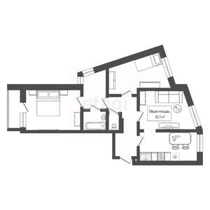 3-к квартира, вторичка, 83м2, 3/17 этаж