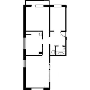 3-к квартира, сданный дом, 86м2, 2/10 этаж