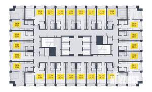 Студия квартира, вторичка, 21м2, 28/29 этаж