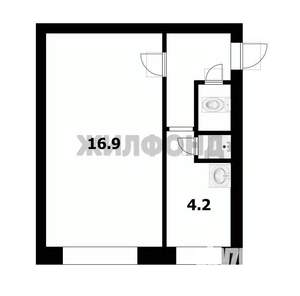 1-к квартира, вторичка, 27м2, 3/4 этаж