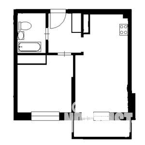 1-к квартира, вторичка, 45м2, 19/27 этаж