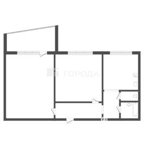 2-к квартира, вторичка, 50м2, 2/5 этаж