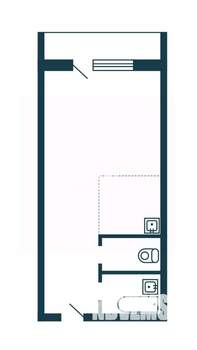 Студия квартира, вторичка, 27м2, 17/18 этаж