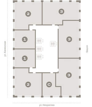 2-к квартира, вторичка, 86м2, 6/30 этаж